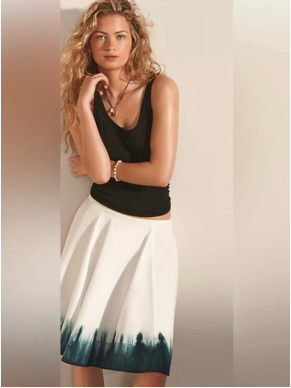 J.Crew Dip-dyed Circle Cotton Lined Skirt Women’s Size S NWOT